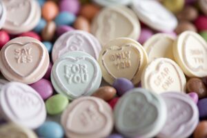 easy honeymoon registry candy hearts